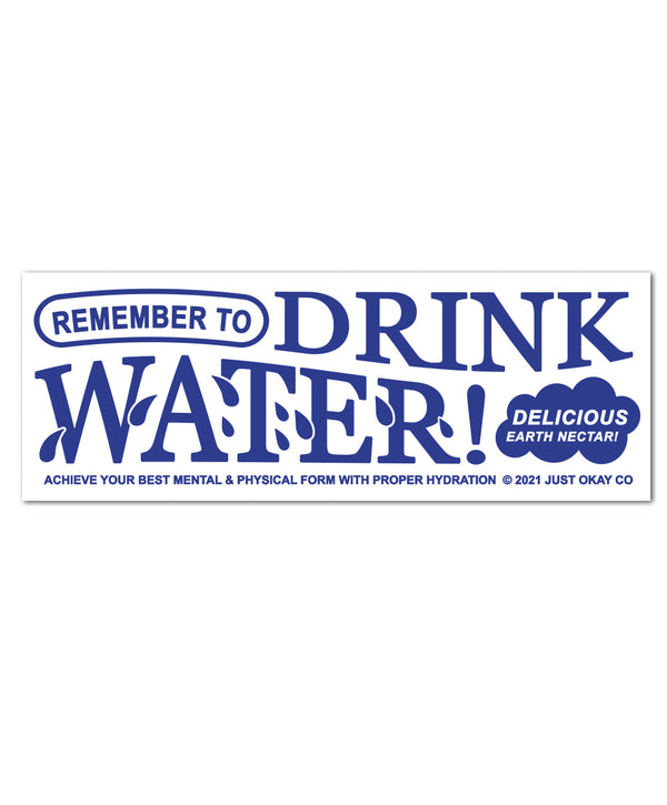 Drink Water Bumper Sticker