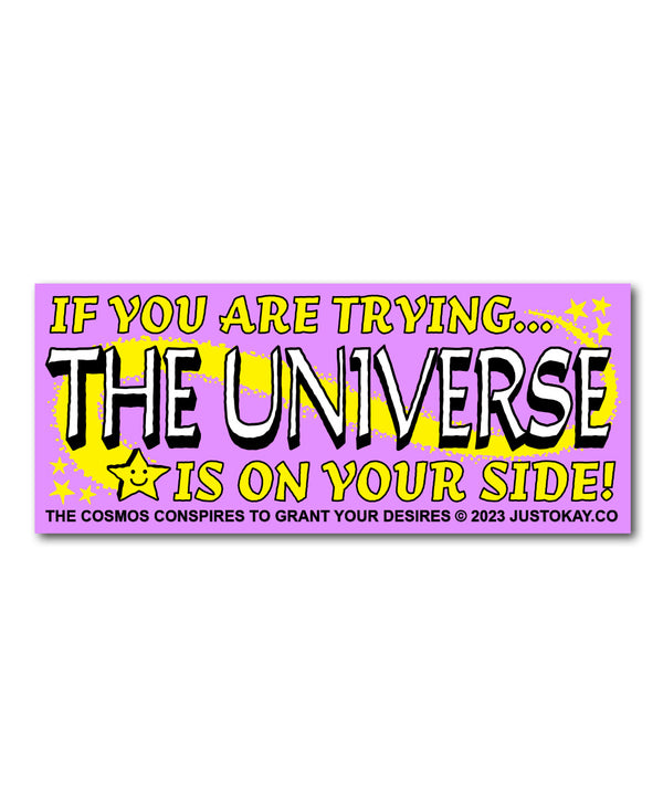 The Universe Bumper Sticker
