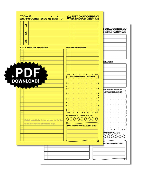 Daily Exploration Aid Digital PDF