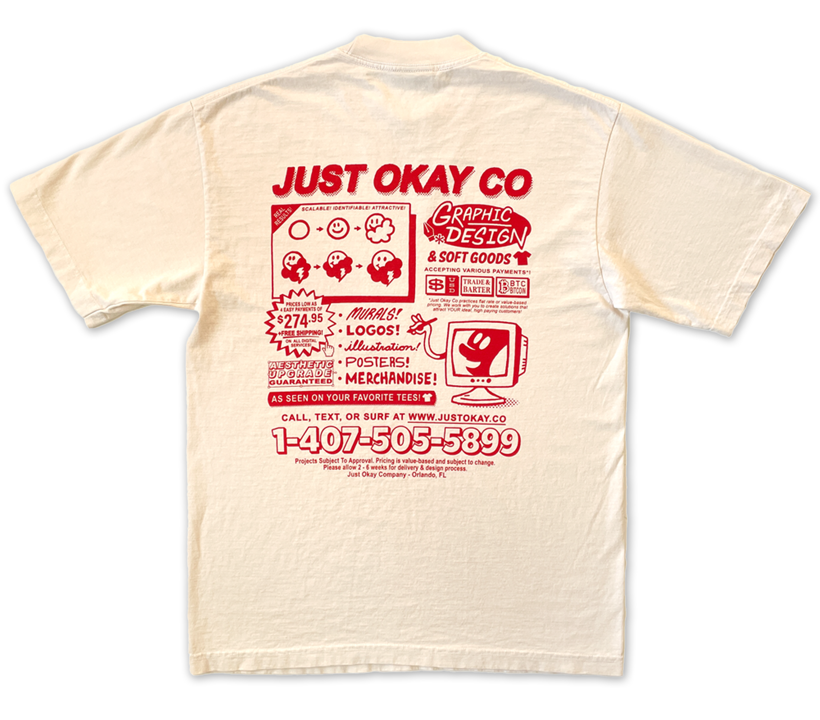 Graphic Design Infomercial T-shirt – Just Okay Co